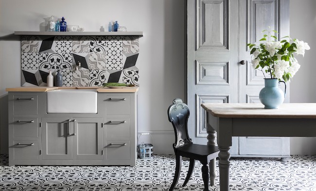 patterned kitchen wall tiles uk